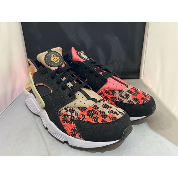 Nike Air Huarache Run PA Black/Light Bone-Hot Lava-White -705008 006 Men's size - Picture 5 of 10